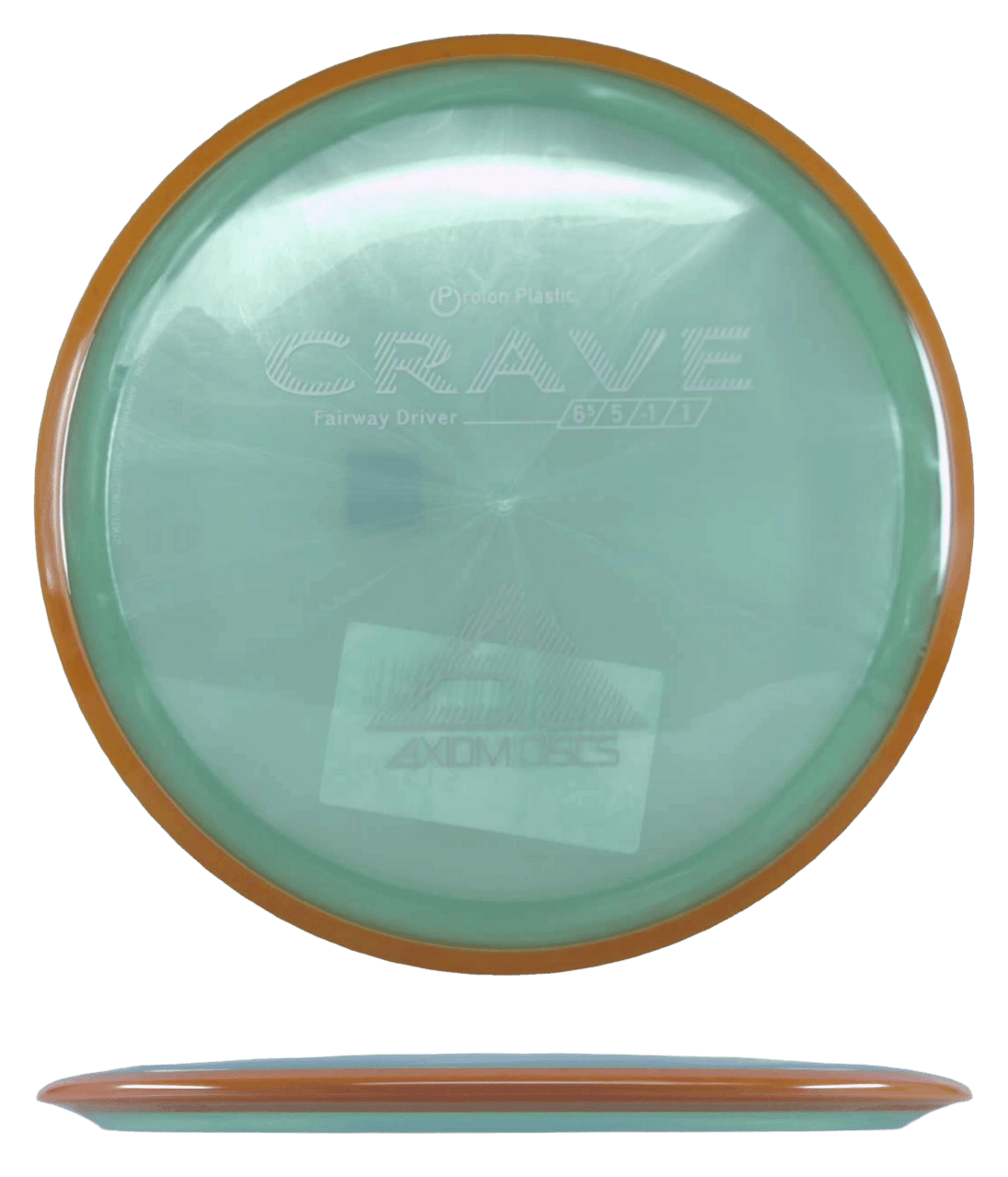 Axiom Crave - Proton / 170g - Pearlescent Green w/ Orange Rim (White)