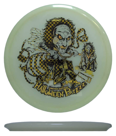 Discraft Buzzz - Mega Glow / 170-72g - Glow (Gold Checkerboard/Gold Glitter - 2026 Halloween Edition) - Skyline Disc Golf
