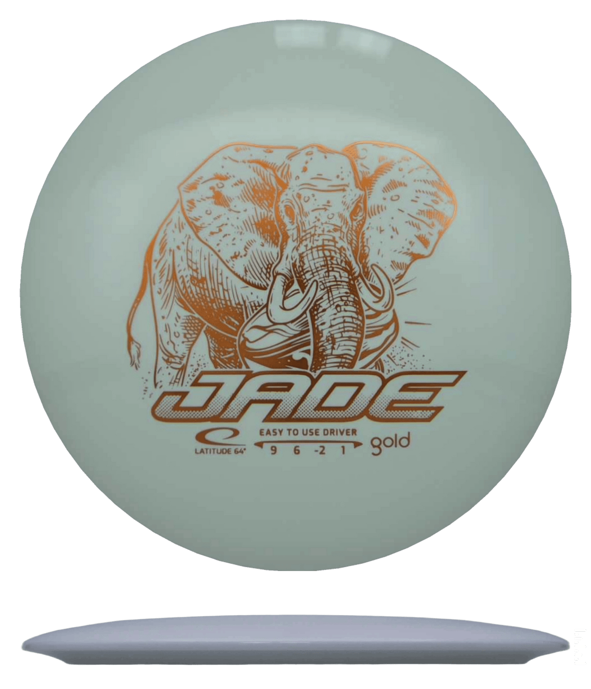 160g - White (Orange Foil) *117* Gold Latitude 64 Jade - Skyline Disc Golf