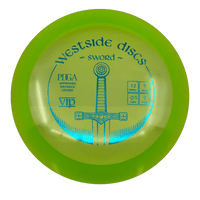 169g - Green (Teal Foil) VIP Westside Discs Sword - Skyline Disc Golf
