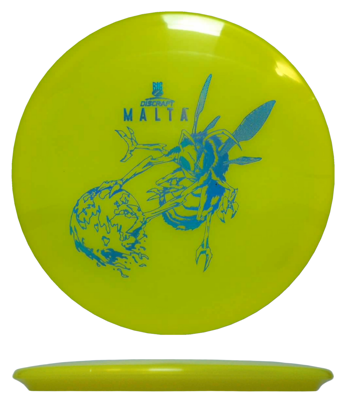 Discraft Malta - Big Z / 173-74g - Yellow (Blue Chrome) - Skyline Disc Golf