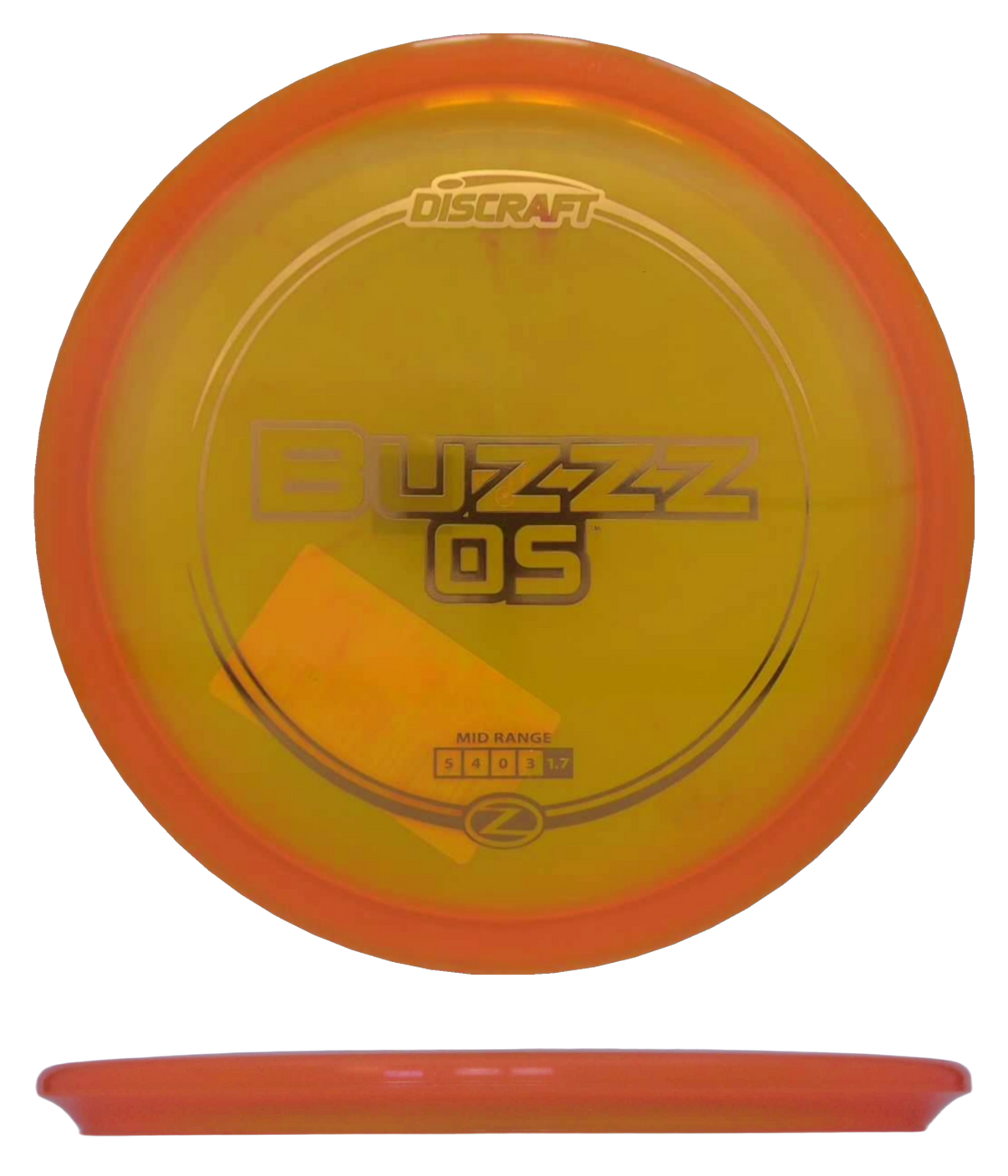 Discraft Buzzz OS - Z Line / 174g - Orange (Orange Foil) - Skyline Disc Golf