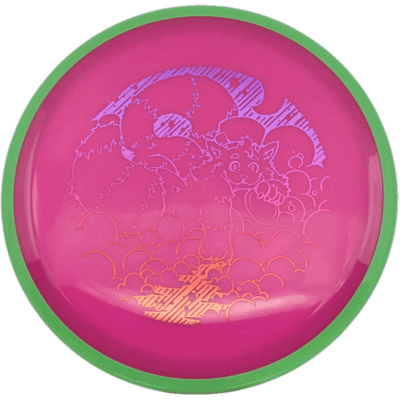 Axiom Crave Axiom Crave - Neutron / 174g - Magenta w/ Green Rim (Purple/Red Foil - Skooba's Art Edition) - Skyline Disc Golf