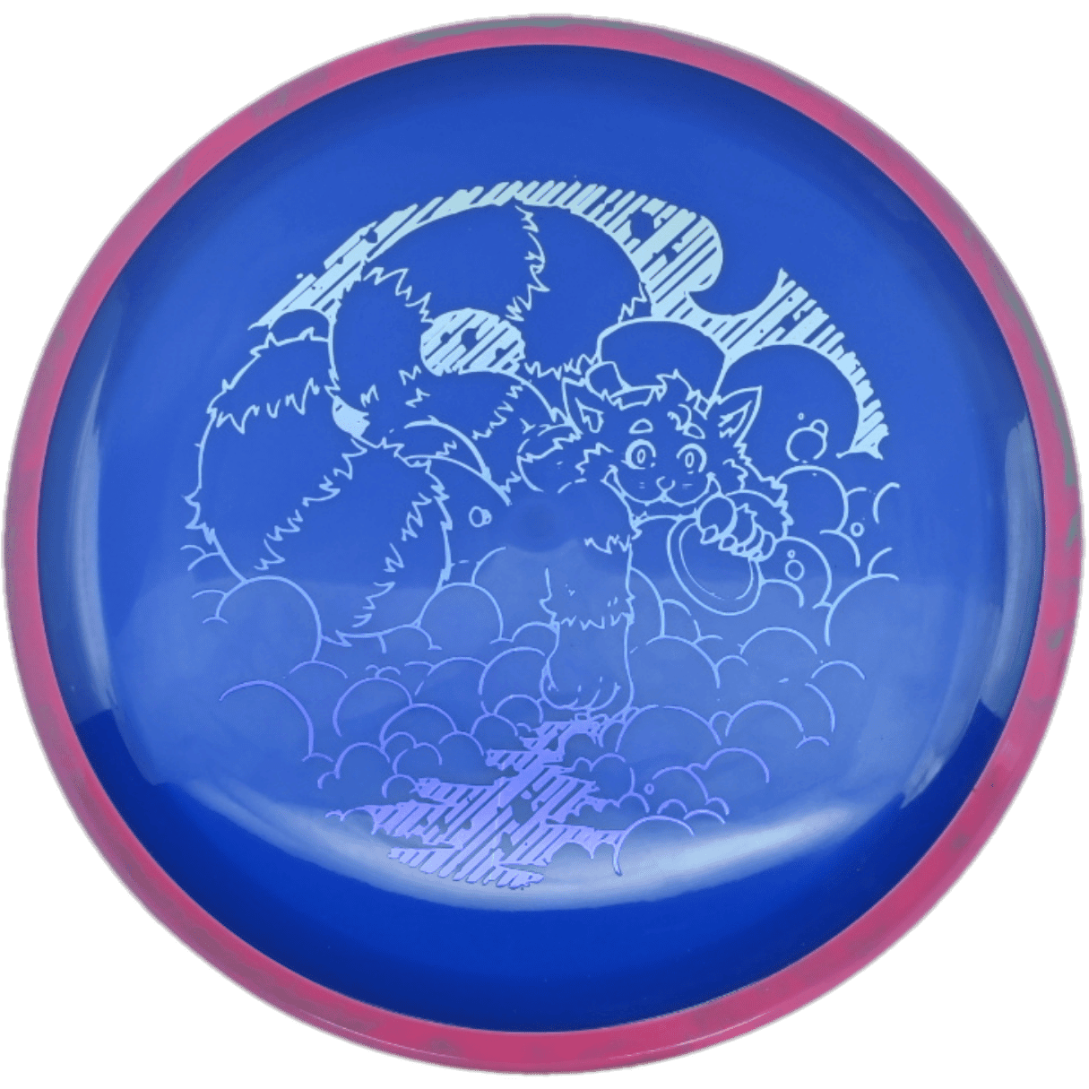 Axiom Crave Axiom Crave - Neutron / 172g - Blue w/ Pink Rim (Light Blue/Blue Foil - Skooba's Art Edition) - Skyline Disc Golf