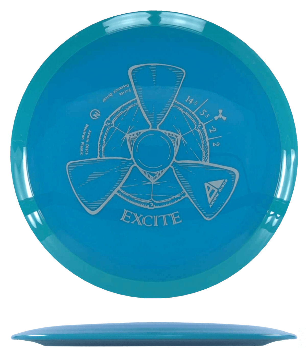 Axiom Excite - Neutron / 173g - Blue Green-ish w/ Teal Rim (Silver)