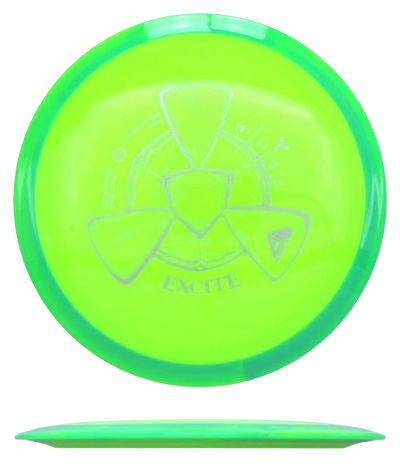Axiom Excite - Neutron / 172g - Chartreuse w/ Blue/Green Marble Rim (Silver)