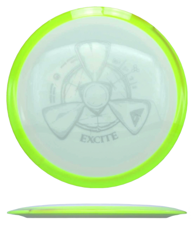 Axiom Excite - Neutron / 173g - White w/ Bright Yellow Rim (Silver)