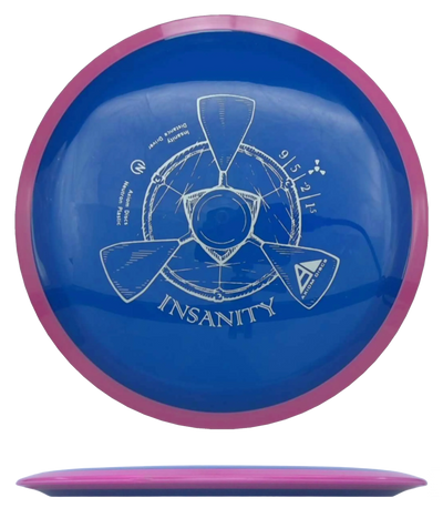 Axiom Insanity - Neutron / 170g - Blue w/ Pink Rim (Silver)