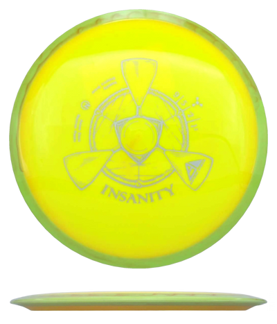 Axiom Insanity - Neutron / 172g - Canary Yellow w/ Dirty Yellow Marble Rim (Silver)