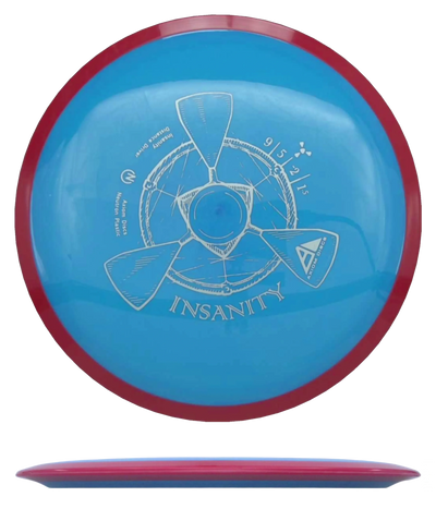 Axiom Insanity - Neutron / 172g - Sky Blue w/ Red Rim (Silver)