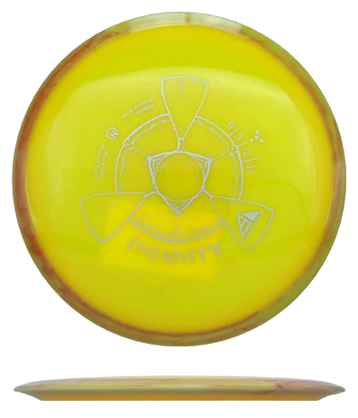 Axiom Insanity - Neutron / 171g - Cantaloupe w/ Yellow Orange Marble Rim (Silver)