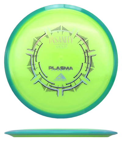 Axiom Insanity - Plasma / 156g - Chartreuse w/ Teal Rim (Chrome)