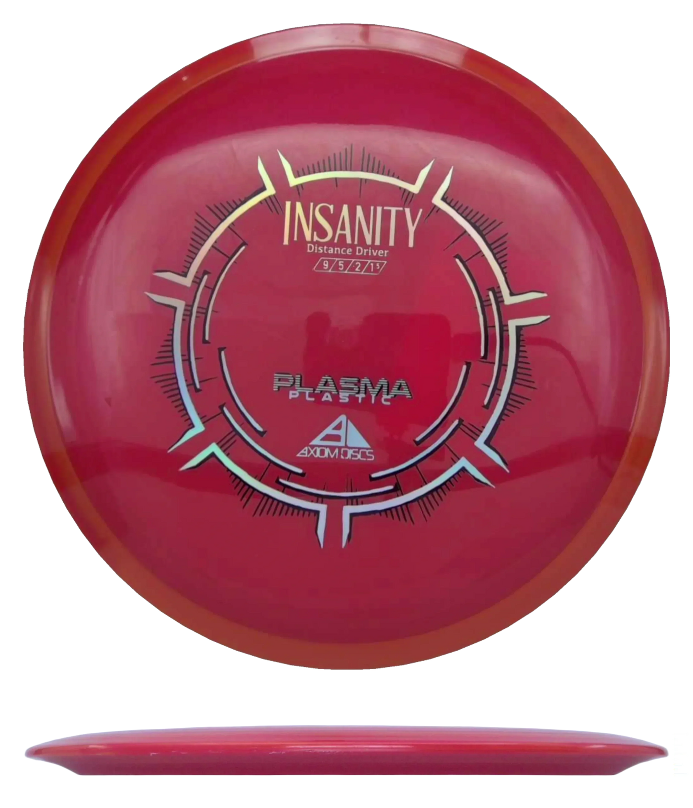 Axiom Insanity - Plasma / 155g - Red w/ Red Rim (Chrome)