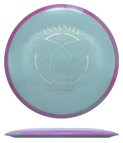 Axiom Insanity - Fisison / 148g - Gray w/ Magenta/Gray Marble Rim (Silver)