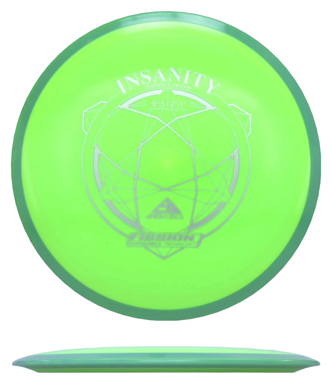 Axiom Insanity - Fisison / 162g - Chartreuse w/ Mint Rim (Silver)