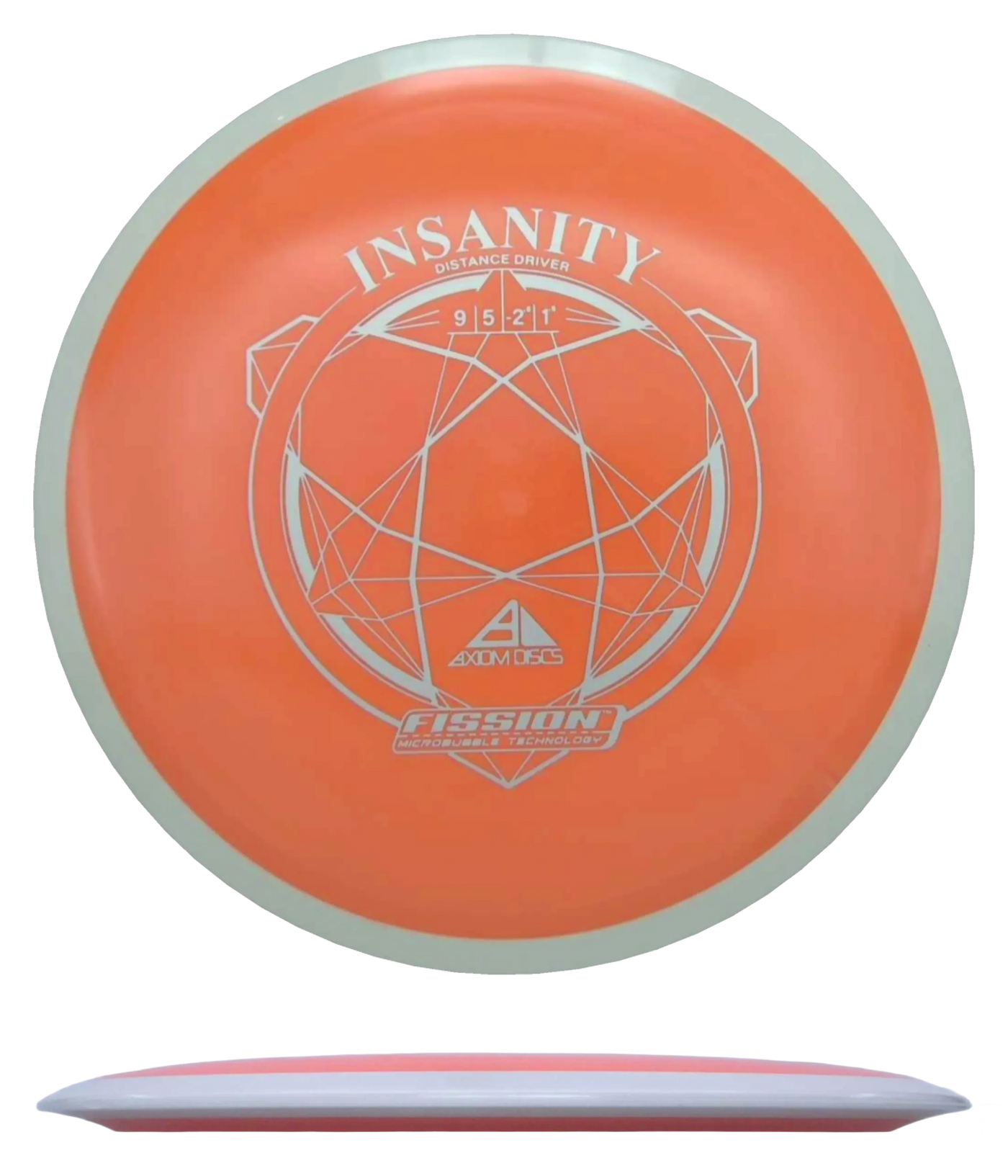 Axiom Insanity - Fisison / 168g - Orange w/ White Rim (Silver)