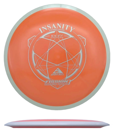 Axiom Insanity - Fisison / 168g - Orange w/ White Rim (Silver)