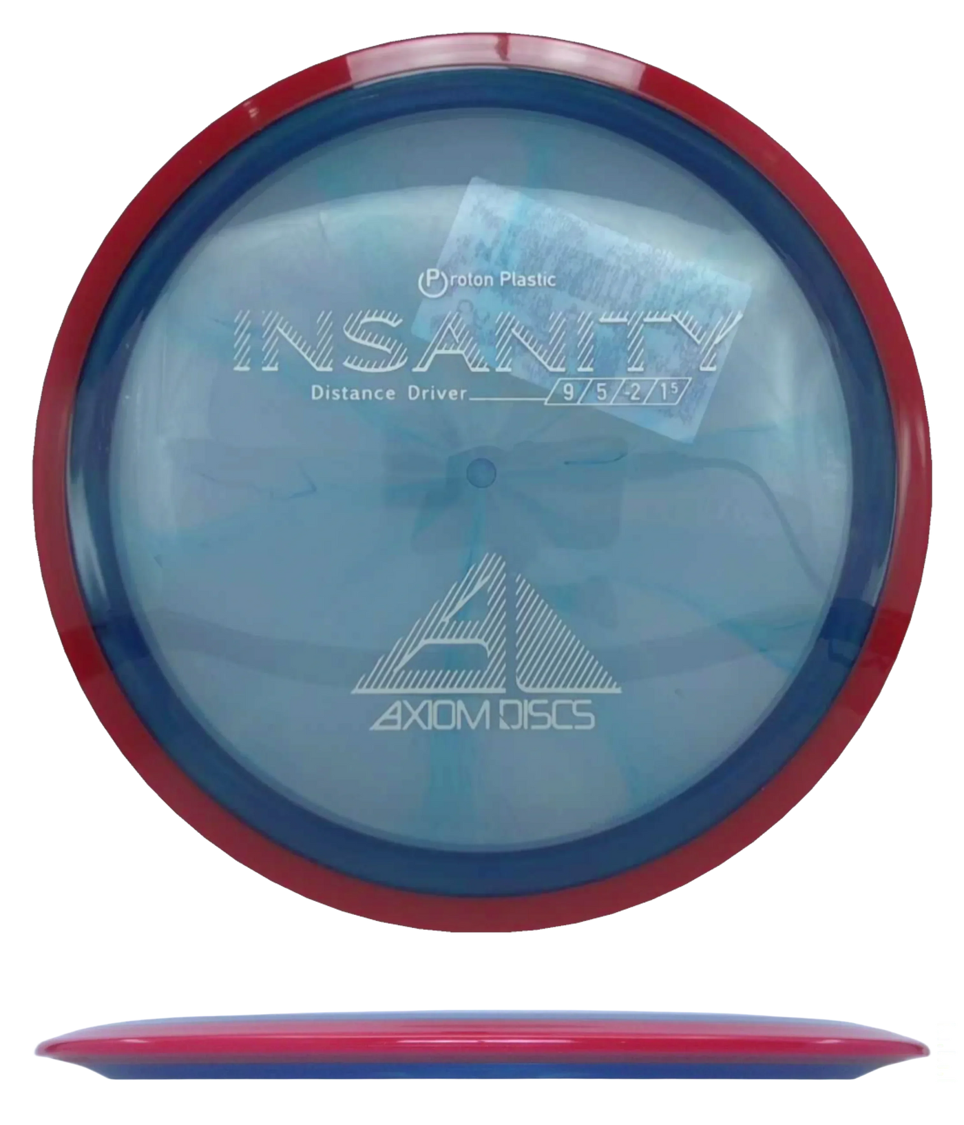 Axiom Insanity - Proton / 155g - Blue w/ Red Rim (Silver)