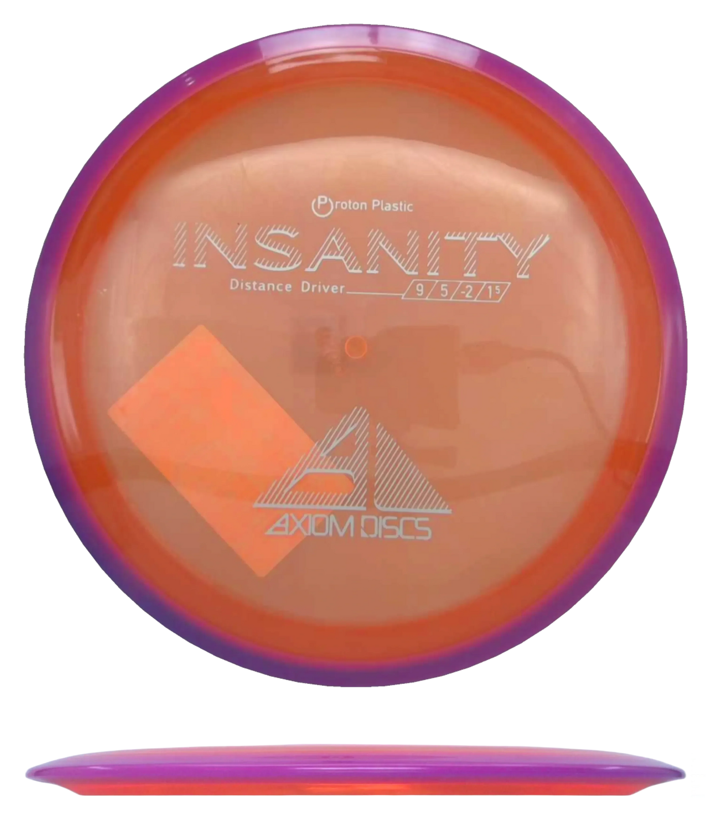 Axiom Insanity - Proton / 156g - Orange w/ Magenta Rim (Silver)