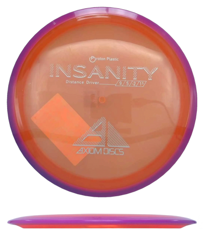 Axiom Insanity - Proton / 156g - Orange w/ Magenta Rim (Silver)