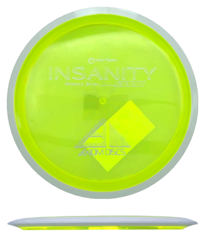 Axiom Insanity - Proton / 175g - Yellow w/ White Rim (Silver)