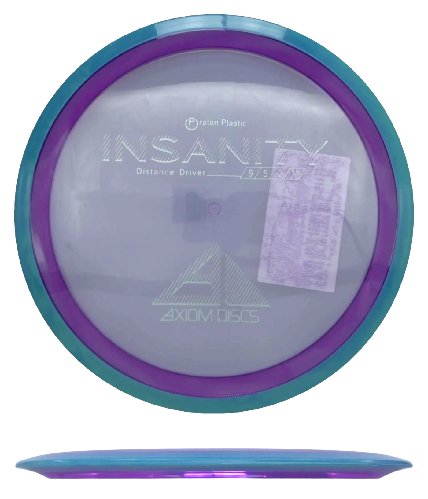 Axiom Insanity - Proton / 168g - Purple w/ Blue Rim (Silver)