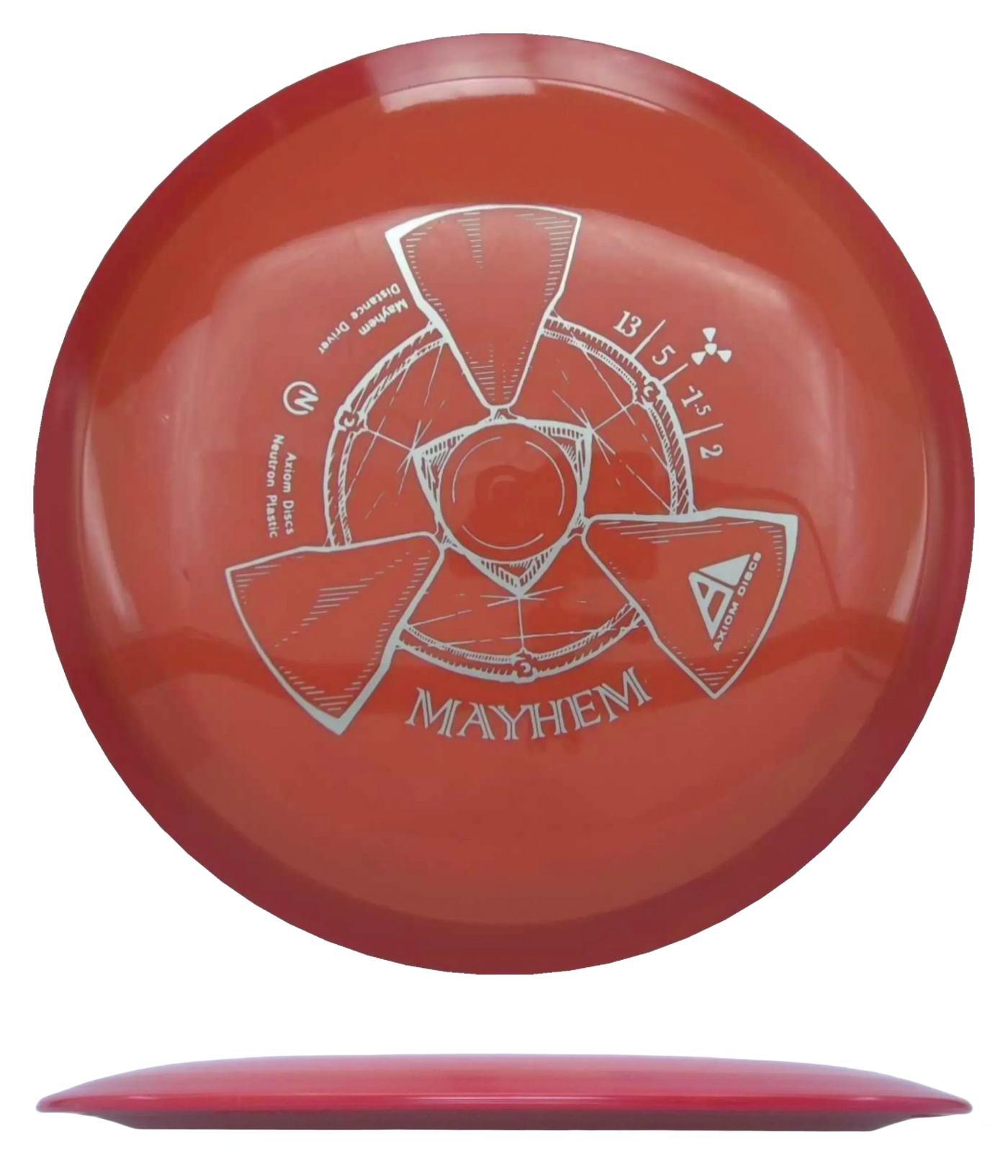 Axiom Mayhem - Neutron / 172g - Orange w/ Orange Rim (Silver)