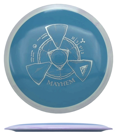 Axiom Mayhem - Neutron / 173g - Pastel Blue w/ White/Lavender Marble Rim (Silver)