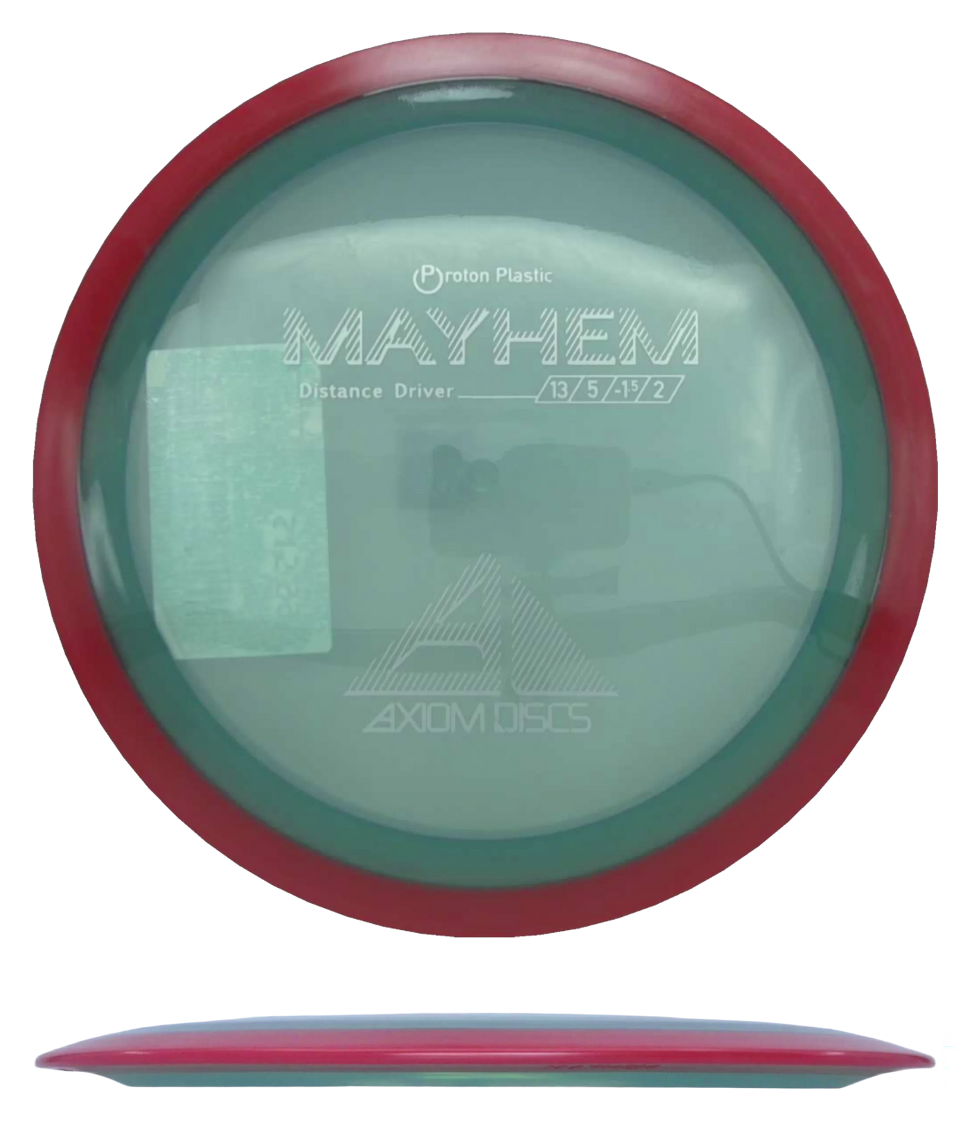 Axiom Mayhem - Proton / 173g - Seafoam Blue w/ Red Rim (Silver)