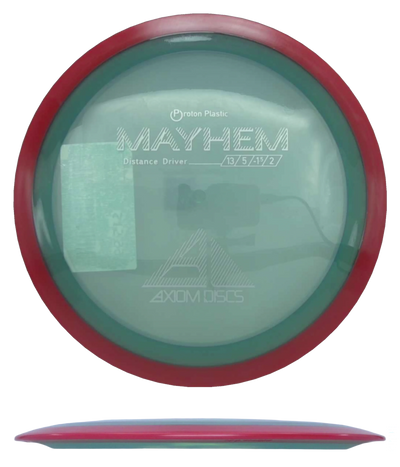 Axiom Mayhem - Proton / 173g - Seafoam Blue w/ Red Rim (Silver)