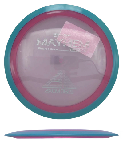 Axiom Mayhem - Proton / 174g - Pink w/ Blue Rim (Silver)