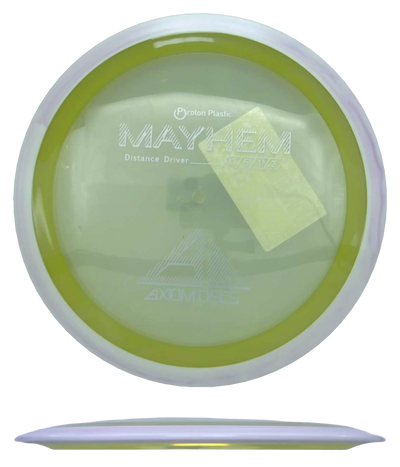 Axiom Mayhem - Proton / 169g - Off-White w/ Lavender/White Marble Rim (Silver)