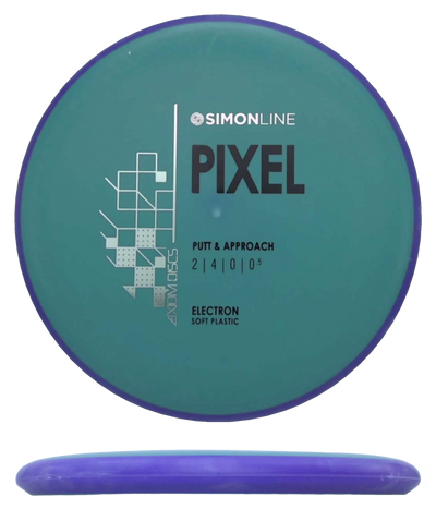 Axiom Pixel - Electron Firm / 172g - Blue Green w/ Purple Rim (Black/Silver)