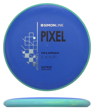 Axiom Pixel - Electron Firm / 169g - Blue w/ Teal Rim (Black/Silver)