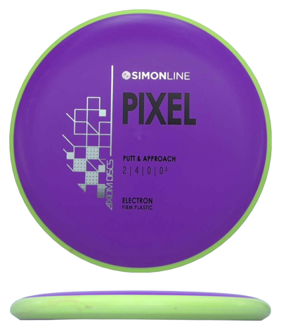 Axiom Pixel - Electron Firm / 166g - Violet w/ Yellow Rim (Black/Silver)