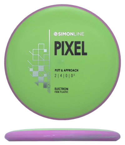 Axiom Pixel - Electron Firm / 166g - Pea Green w/ Pink Rim (Black/Silver)