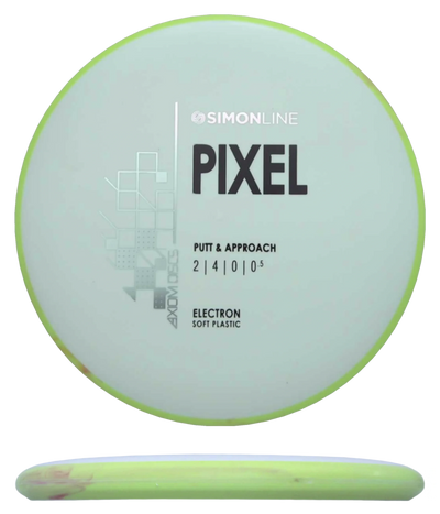 Axiom Pixel - Electron Soft / 166g - White w/ Mustard Rim (Black/Silver)