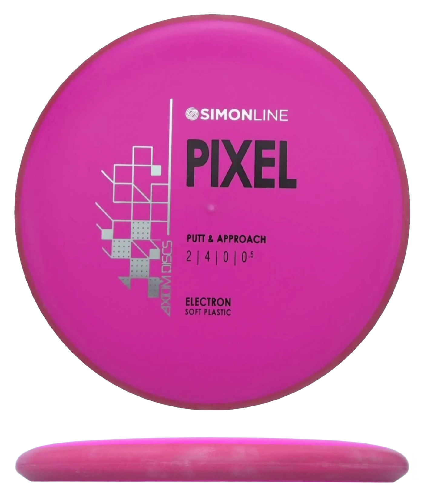 Axiom Pixel - Electron Soft / 168g - Hot Pink w/ Red Rim (Black/Silver)