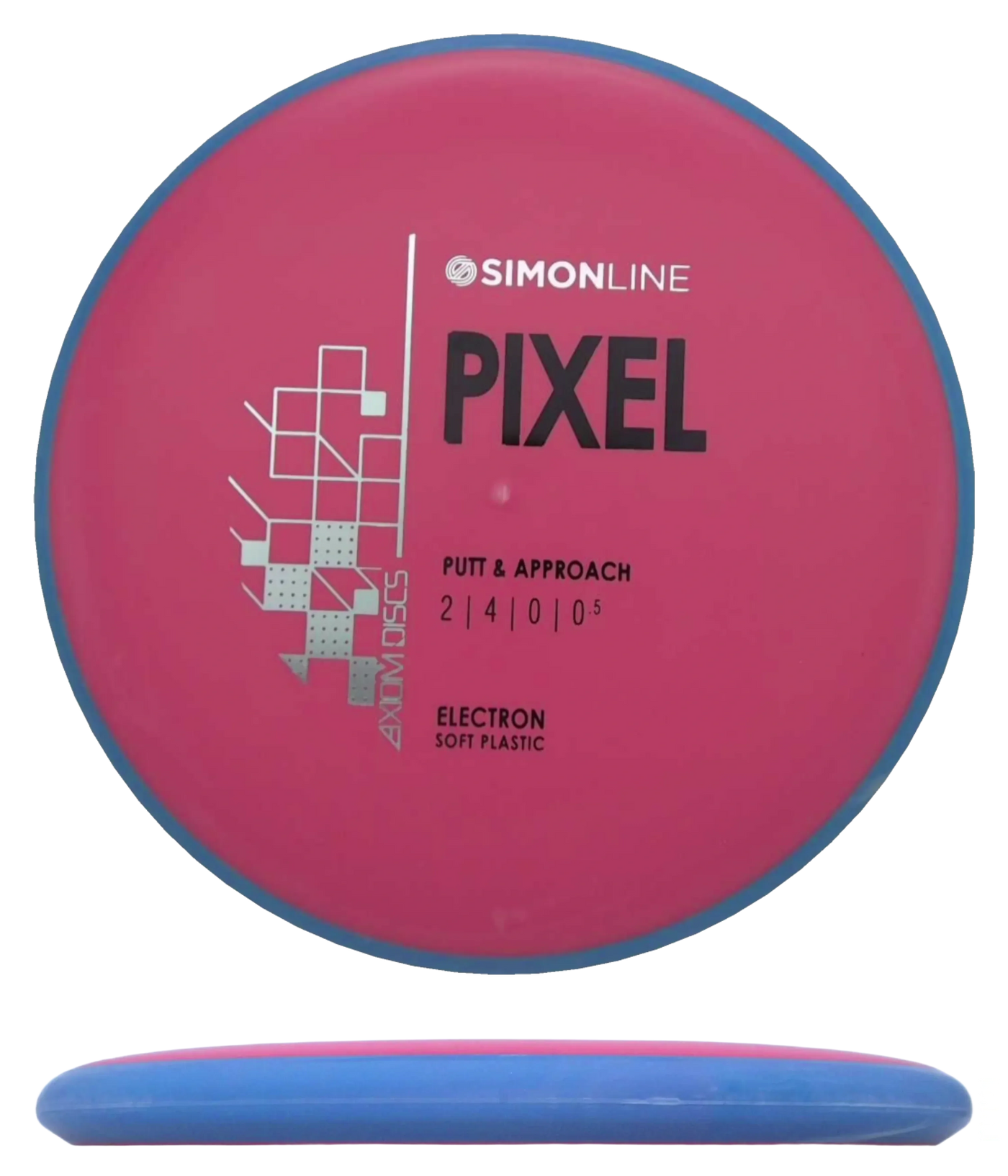 Axiom Pixel - Electron Soft / 167g - Red w/ Blue Rim (Black/Silver)
