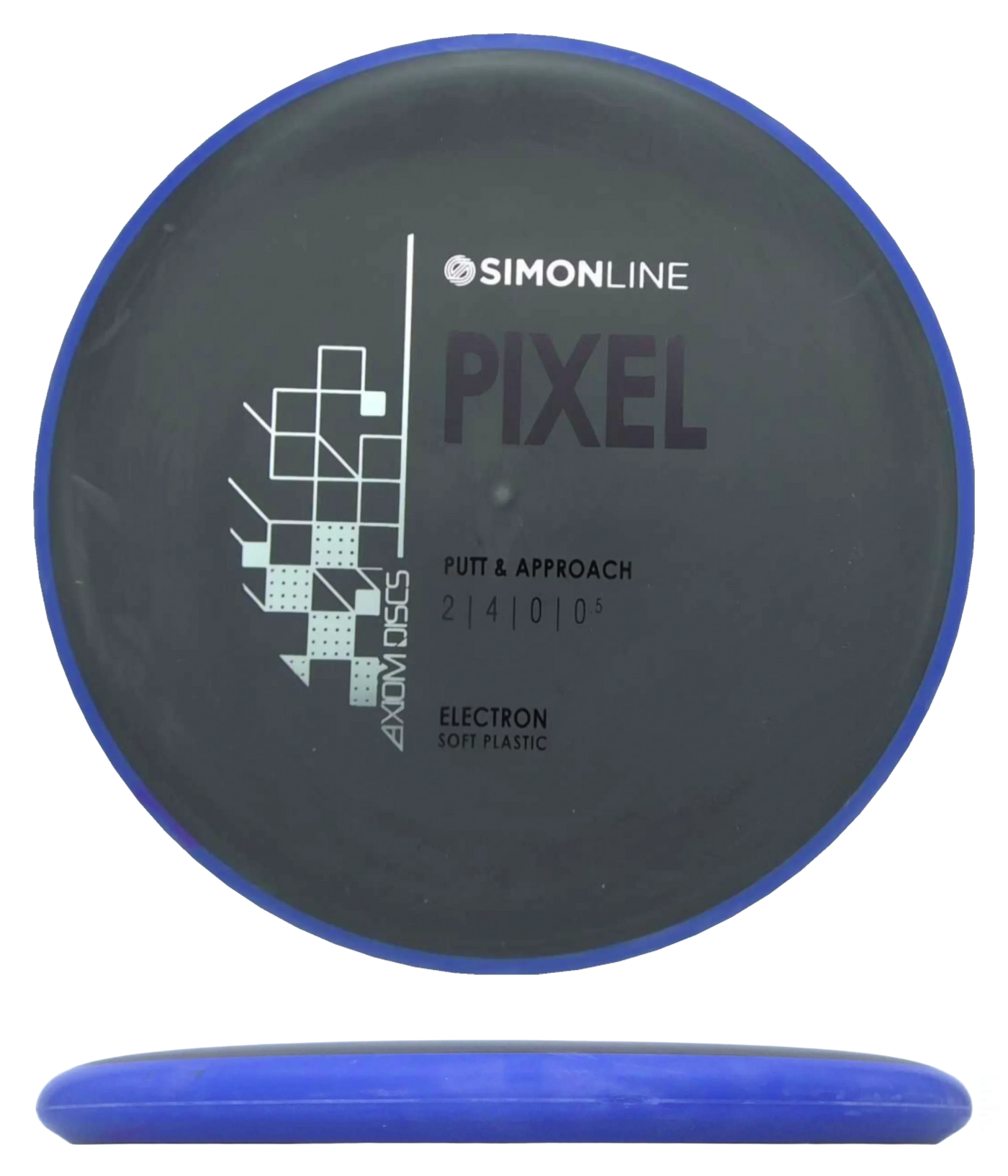 Axiom Pixel - Electron Soft / 174g - Black w/ Blue Rim (Black/Silver)