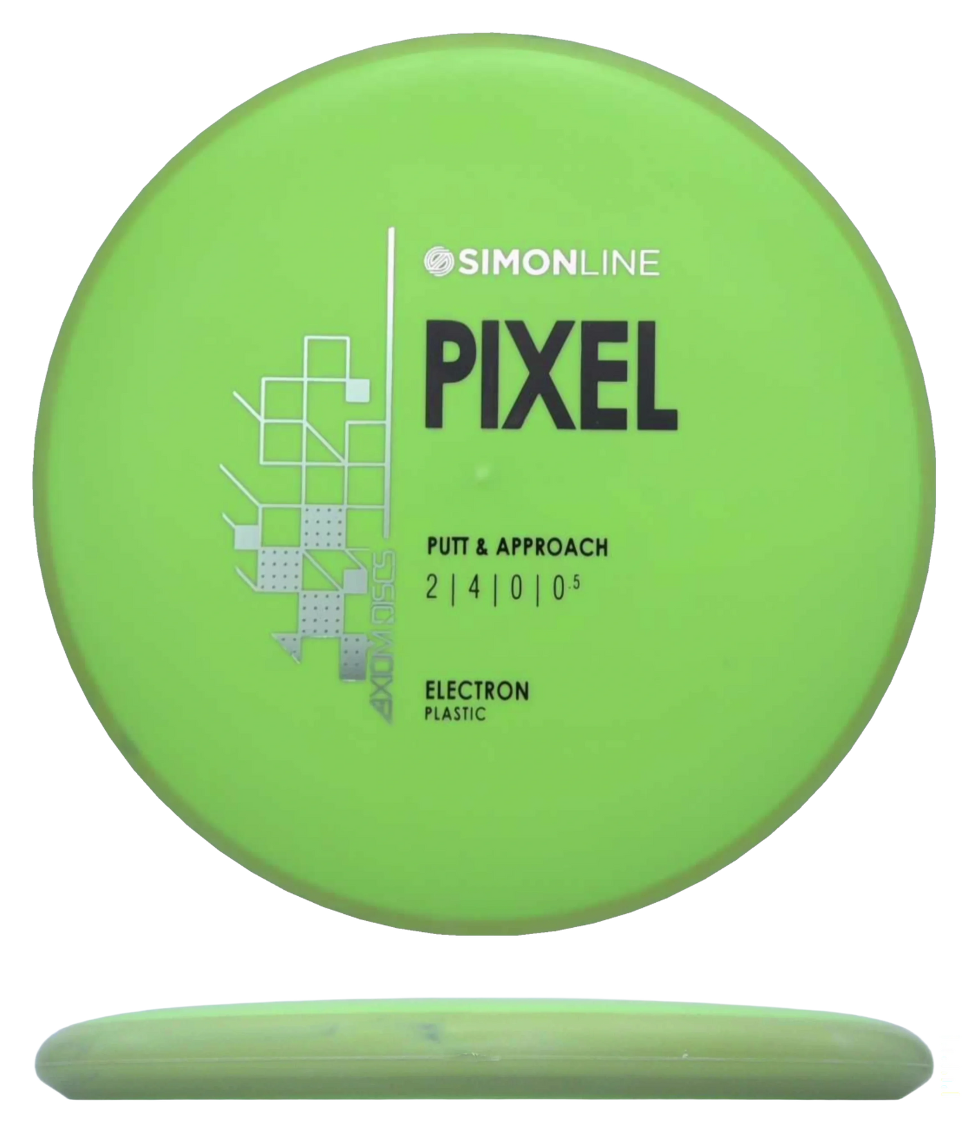 Axiom Pixel - Electron / 169g - Chartreuse w/ Chartreuse Rim (Black/Silver)