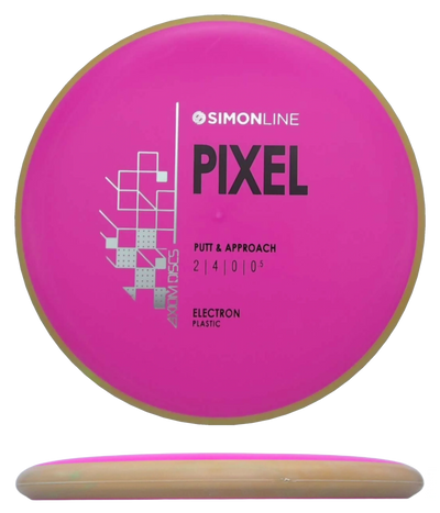 Axiom Pixel - Electron / 169g - Hot Pink w/ Clay Rim (Black/Silver)