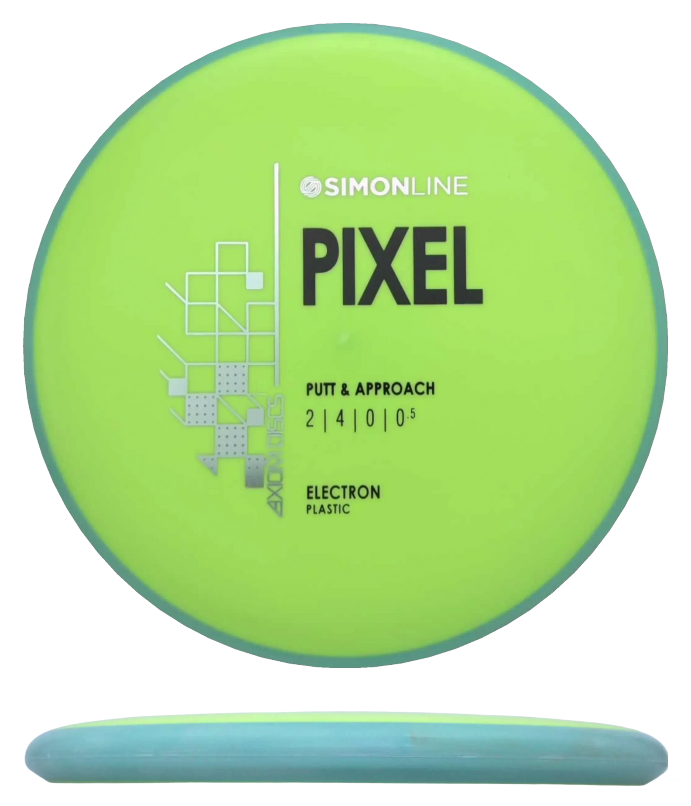 Axiom Pixel - Electron / 175g - Chartreuse w/ Mint Rim (Black/Silver)