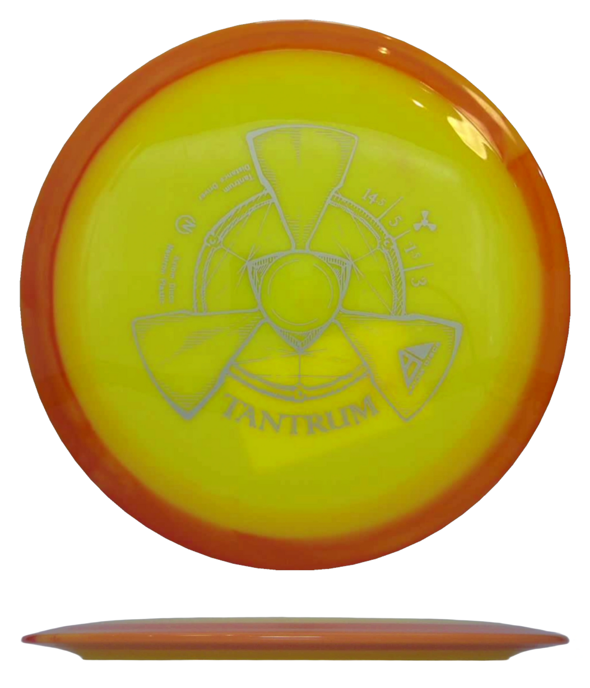 Axiom Tantrum - Neutron / 172g - Yellow w/ Orange Rim (Gray) - Skyline Disc Golf