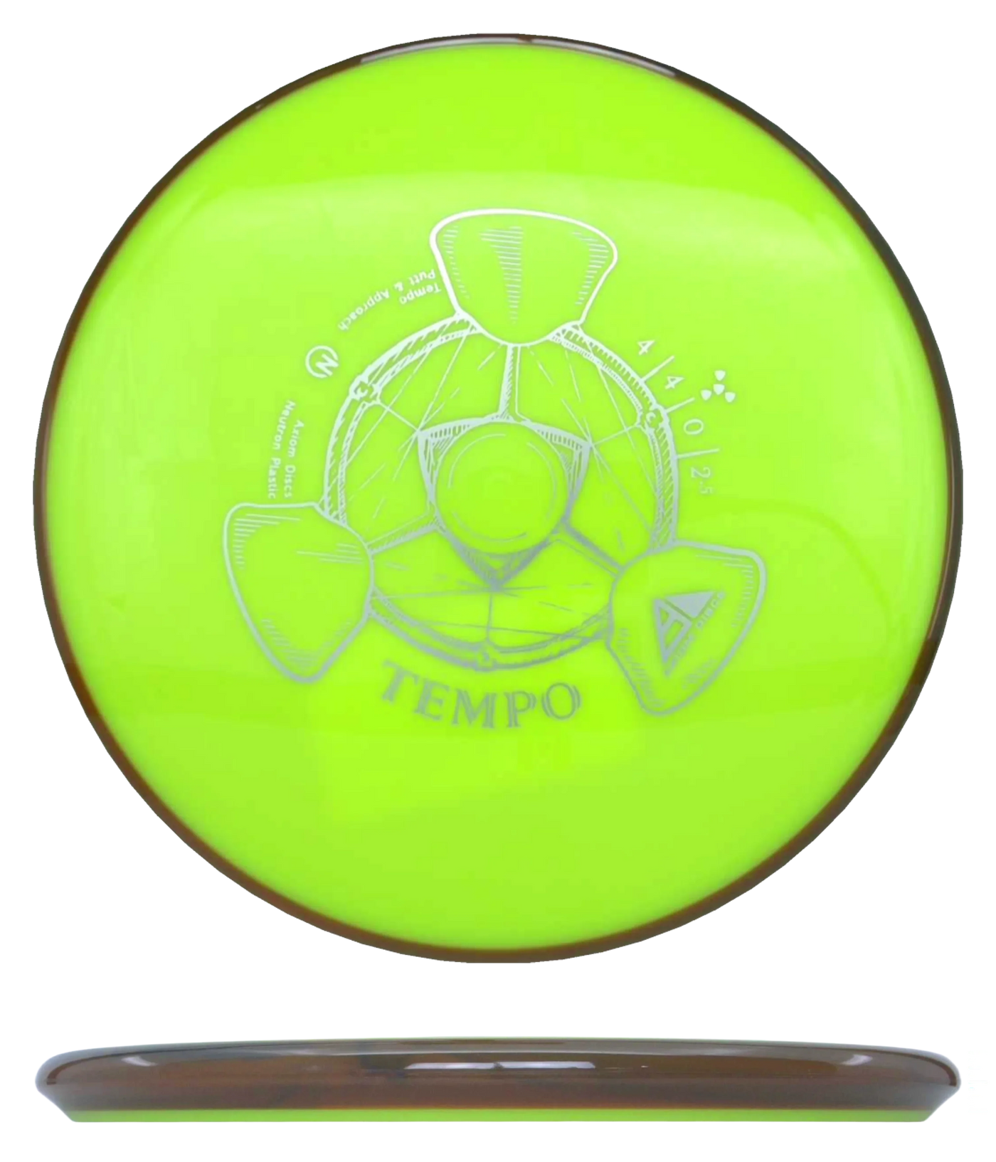 Axiom Tempo - Neutron / 165g - Chartreuse w/ Brown Rim (Silver)