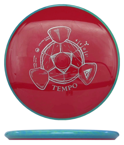 Axiom Tempo - Neutron / 173g - Red w/ Blue-ish Rim (Silver)