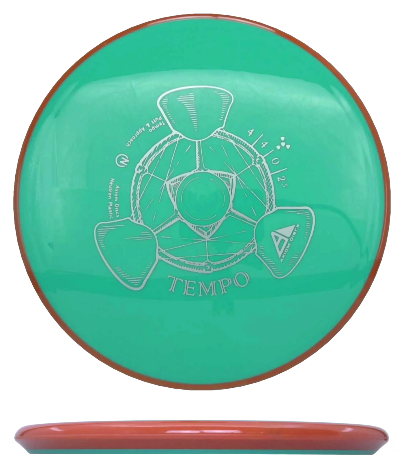 Axiom Tempo - Neutron / 173g - Mint w/ Orange Rim (Silver)