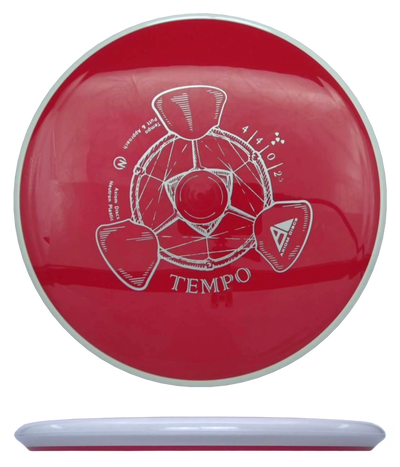 Axiom Tempo - Neutron / 173g - Red w/ White Rim (Silver)
