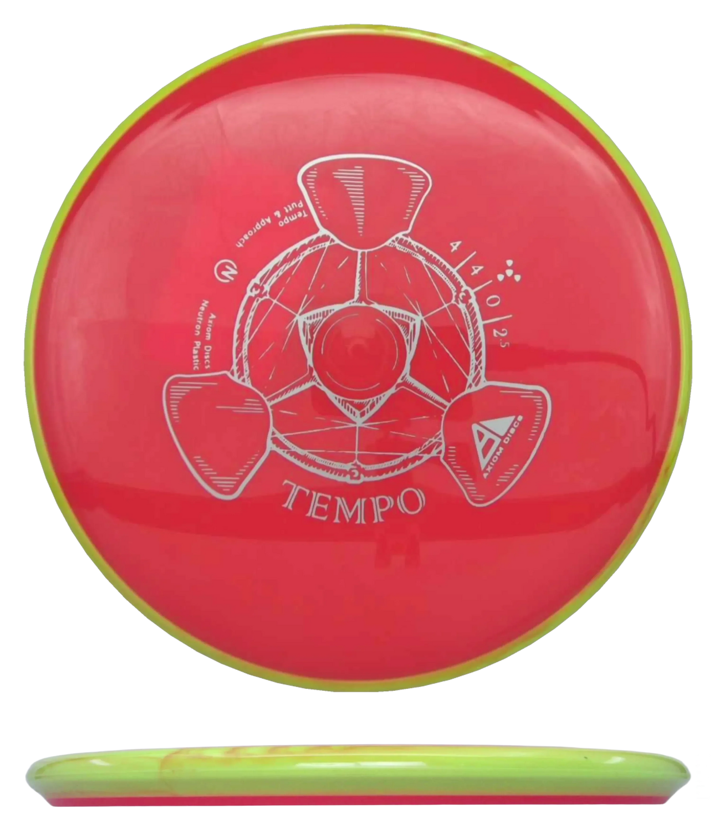 Axiom Tempo - Neutron / 170g - Red-ish w/ Yellow Rim (Silver)
