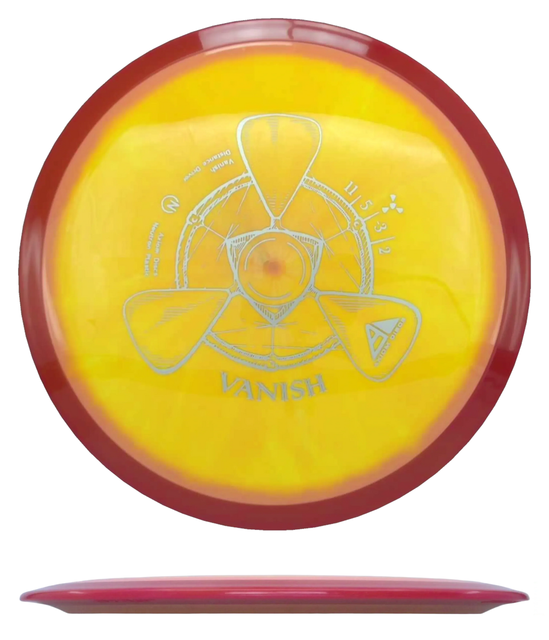 Axiom Vanish - Neutron / 166g - Orange Melon Burst w/ Red Orange Rim (Silver)